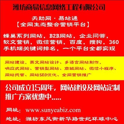 潍坊商易 图 _企业网站建设_南充网站建设